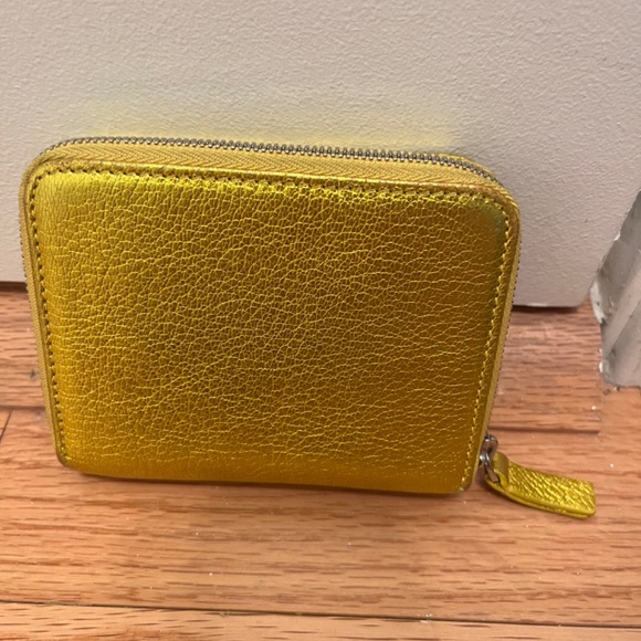 Balenciaga Gold Leather Trifold Wallet - Picture 3 of 15